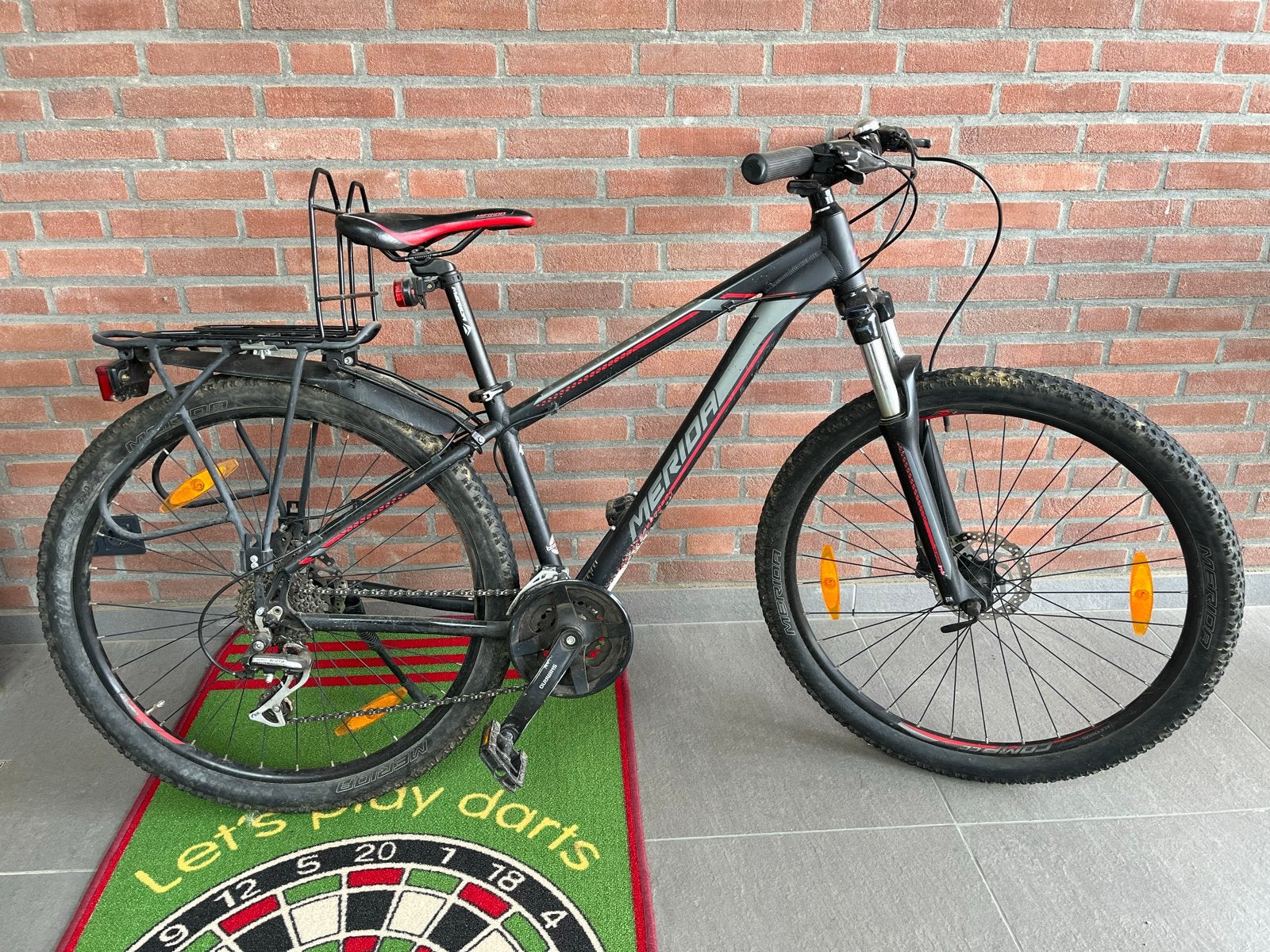 Merida Big Seven 20 H38 24V, zwart-rood-zilver, Fietsen en Brommers, Ophalen, Gebruikt, Hardtail, Heren