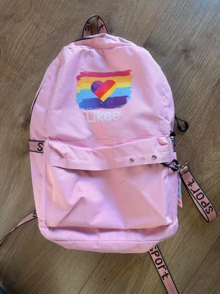 Roze rugzak Likee, Ophalen of Verzenden, Zo goed als nieuw, Overige merken, 30 tot 45 cm