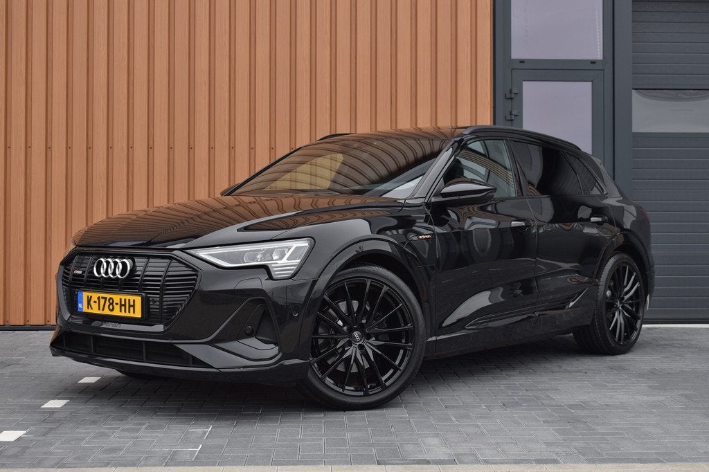 Audi e-tron 55 408pk 95kWh quattro S-line | SoH 90% | Pano |, Auto's, Audi, Automaat, 131 €/maand, 95 kWh, Leder en Stof