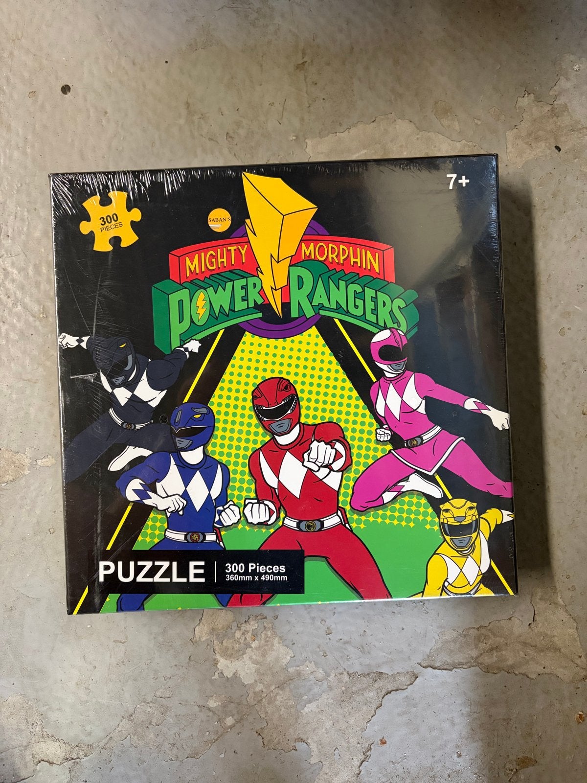 Mighty Morphin Power Rangers Legpuzzel 300 Stukjes, Ophalen of Verzenden, Minder dan 500 stukjes, Nieuw, Legpuzzel