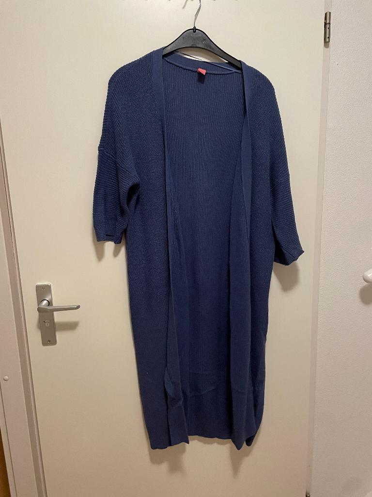 Kyra & Ko jeansblauw lang zomervest maat M, Maat 38/40 (M), Blauw, Ophalen of Verzenden, Zo goed als nieuw