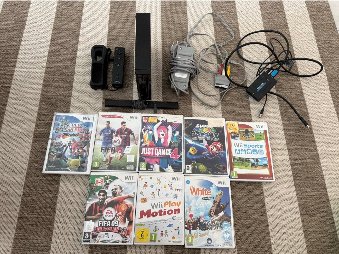 Nintendo Wii set, Spelcomputers en Games, Ophalen of Verzenden, Met 2 controllers
