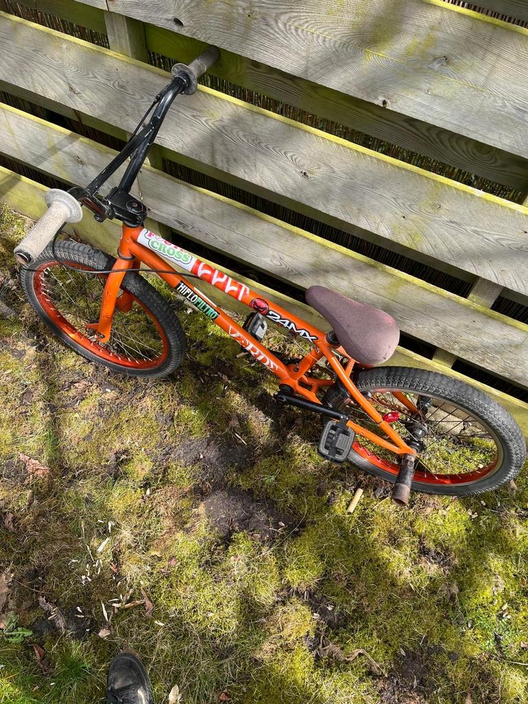 Custom BMX verde, Fietsen en Brommers, Fietsen | Crossfietsen en BMX, Ophalen, Gebruikt, Staal, 20 tot 24 inch