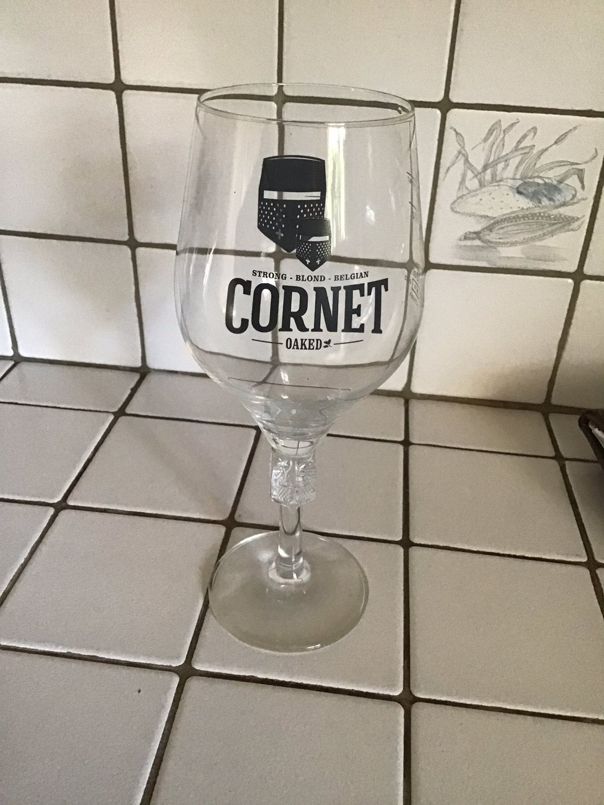 Bierglas Cornet, Ophalen of Verzenden, Zo goed als nieuw, Glas of Glazen, Overige merken