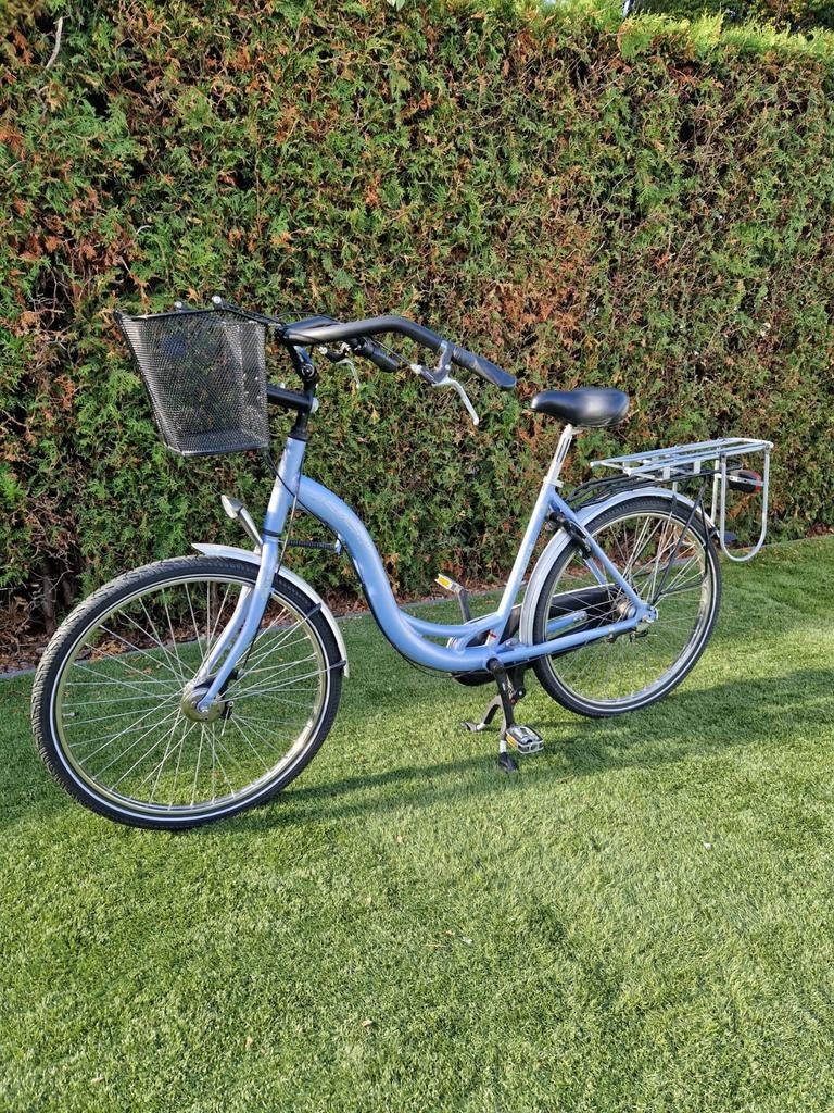 Moederfiets met mandje en extra lange bagagedrager, Zo goed als nieuw, Mandje, 0 zitjes, 50 tot 53 cm