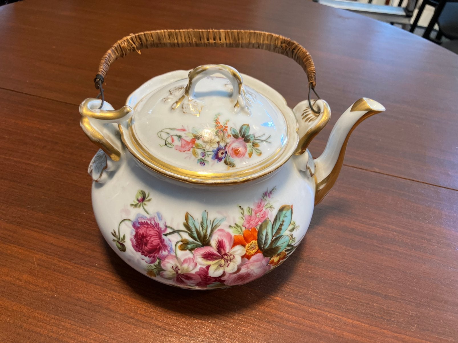 Antieke biedermeier thee of chocolade pot. 19e eeuw, Ophalen of Verzenden