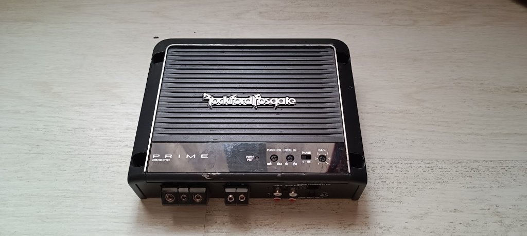 Rockford fostgate versterker en subwoofer, Ophalen, Gebruikt