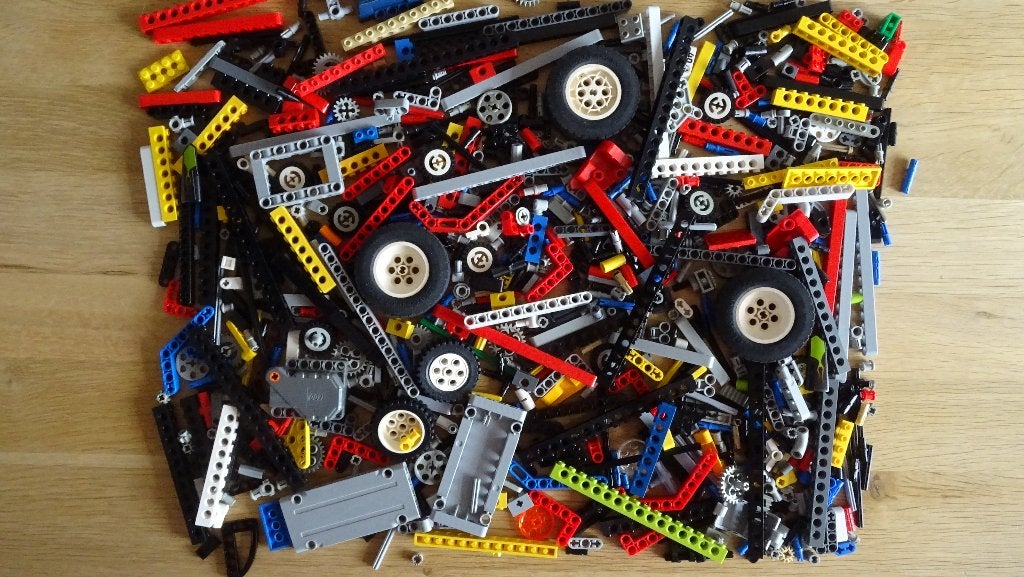 Lego Technic partij ca. 900 stuks (P10), Kinderen en Baby's, Speelgoed | Duplo en Lego, Gebruikt, Lego, Losse stenen, Technic