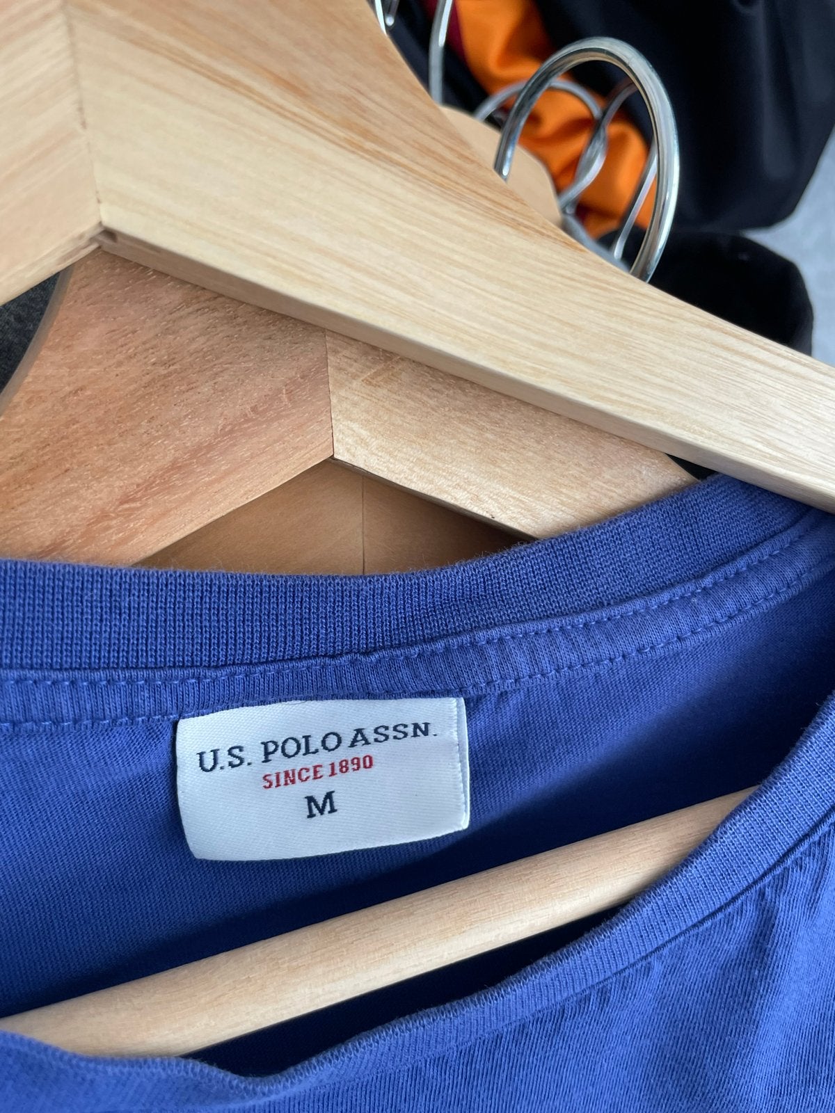 USPA Kinder T-shirt Maat M - Blauw, Ophalen of Verzenden, Gebruikt, Jongen of Meisje