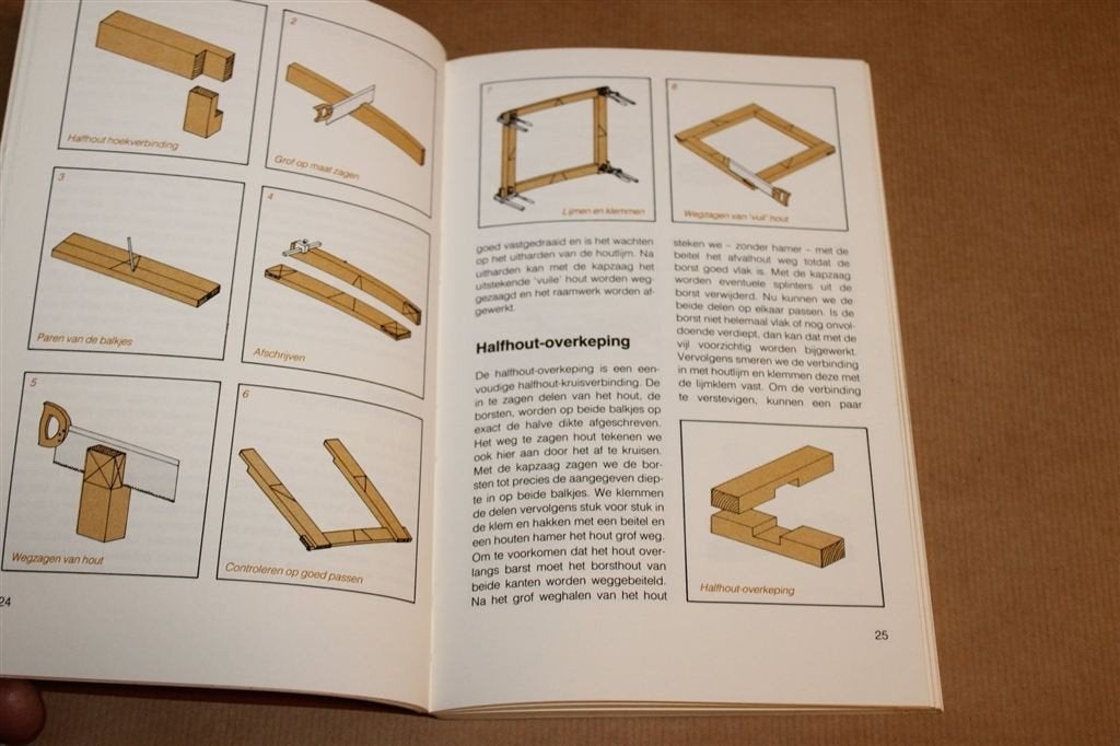 Houtverbindingen — Hout, Staal en Lijm Samenvoegen, Boeken, Ophalen of Verzenden, Gelezen, Houtbewerking