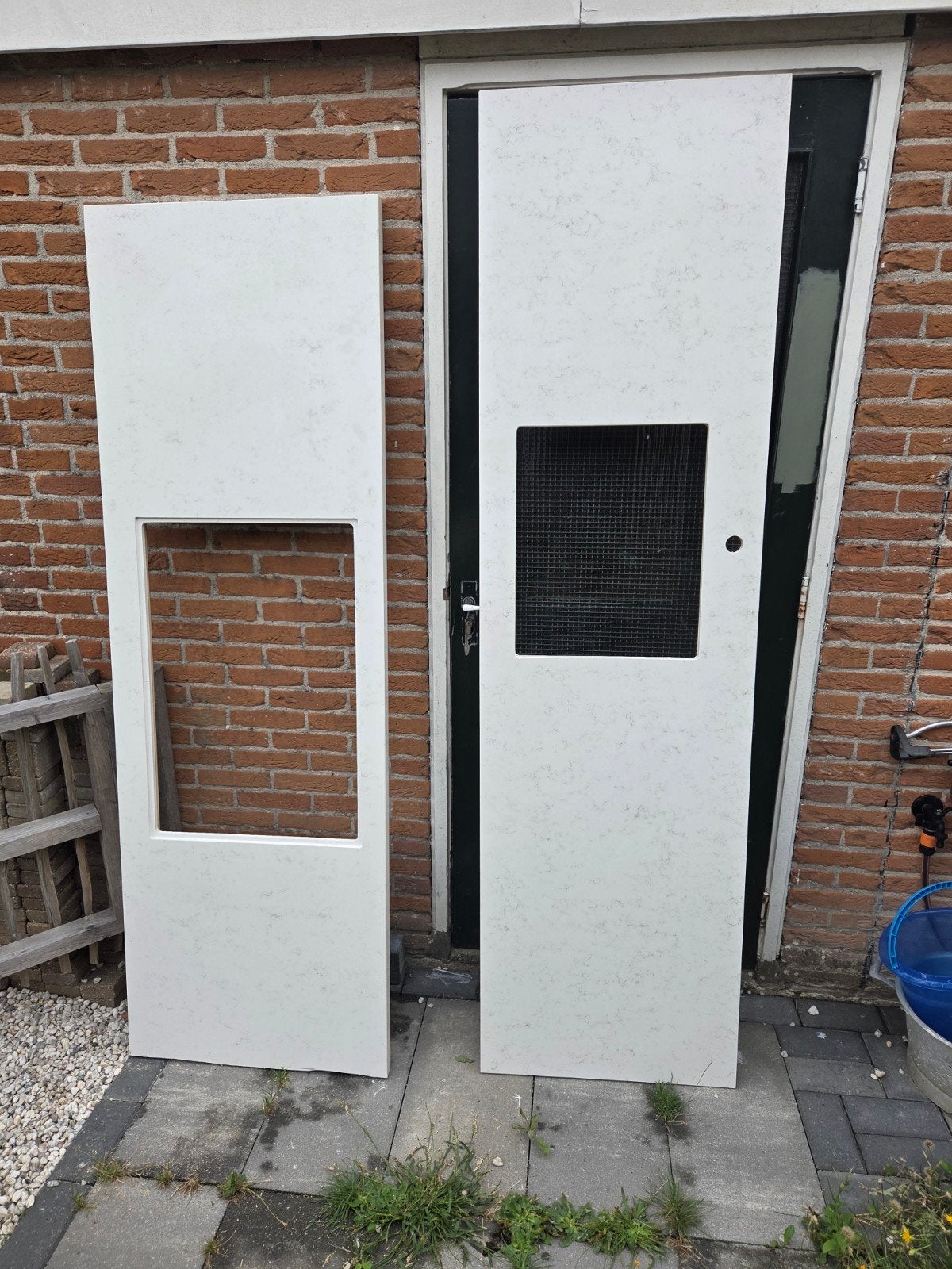 composiet keukenblad, Ophalen, Wit, Nieuw, Enkelwandige keuken