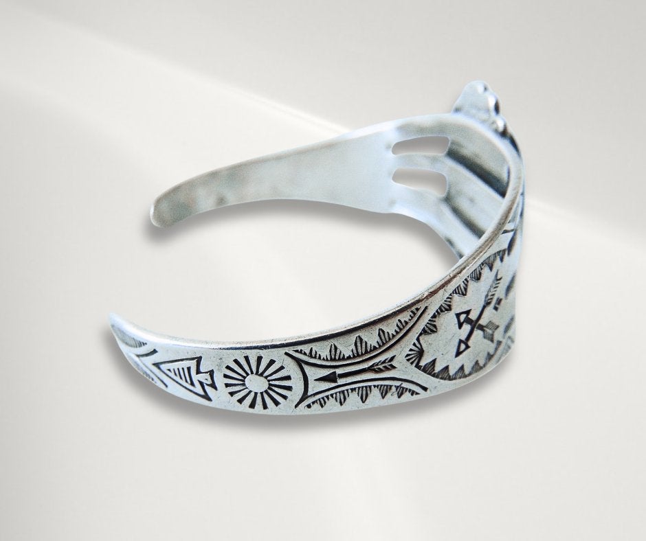 Sublieme antiek NAVAJO zilver Fred Harvey turquoise armband!, Sieraden, Tassen en Uiterlijk, Verzenden, Zo goed als nieuw, X, Met edelsteen