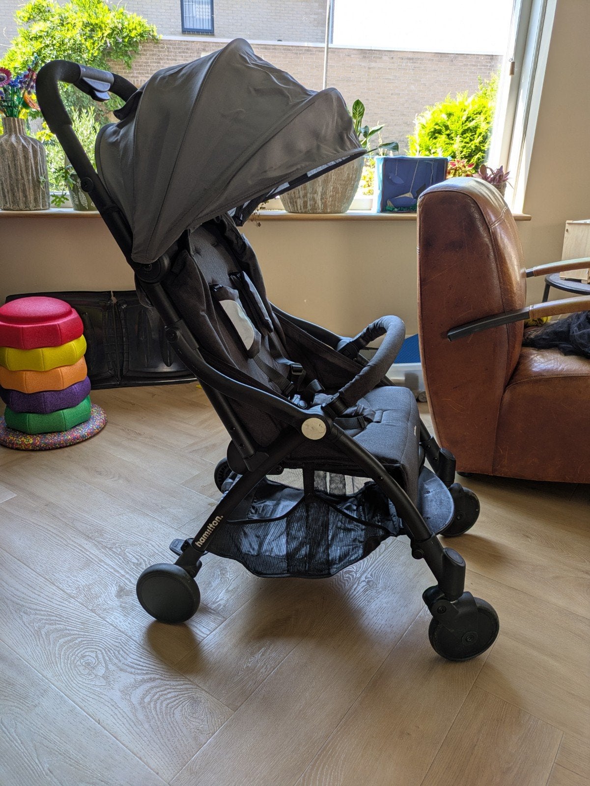 ZGAN Hamilton buggy + vliegennet, Ophalen, Zo goed als nieuw, Zonnekap