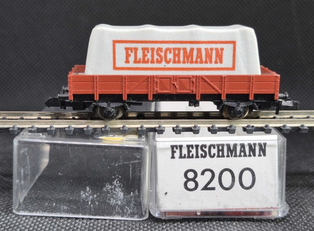 Fleischmann 8200 - niederbordwagen (15275), Gebruikt, Gelijkstroom, Fleischmann, Wagon