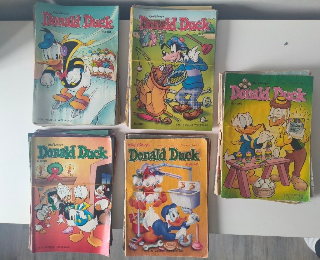 Donald Duck weekbladen ( 115 stuks ), Meerdere stripboeken, Ophalen of Verzenden, Gelezen