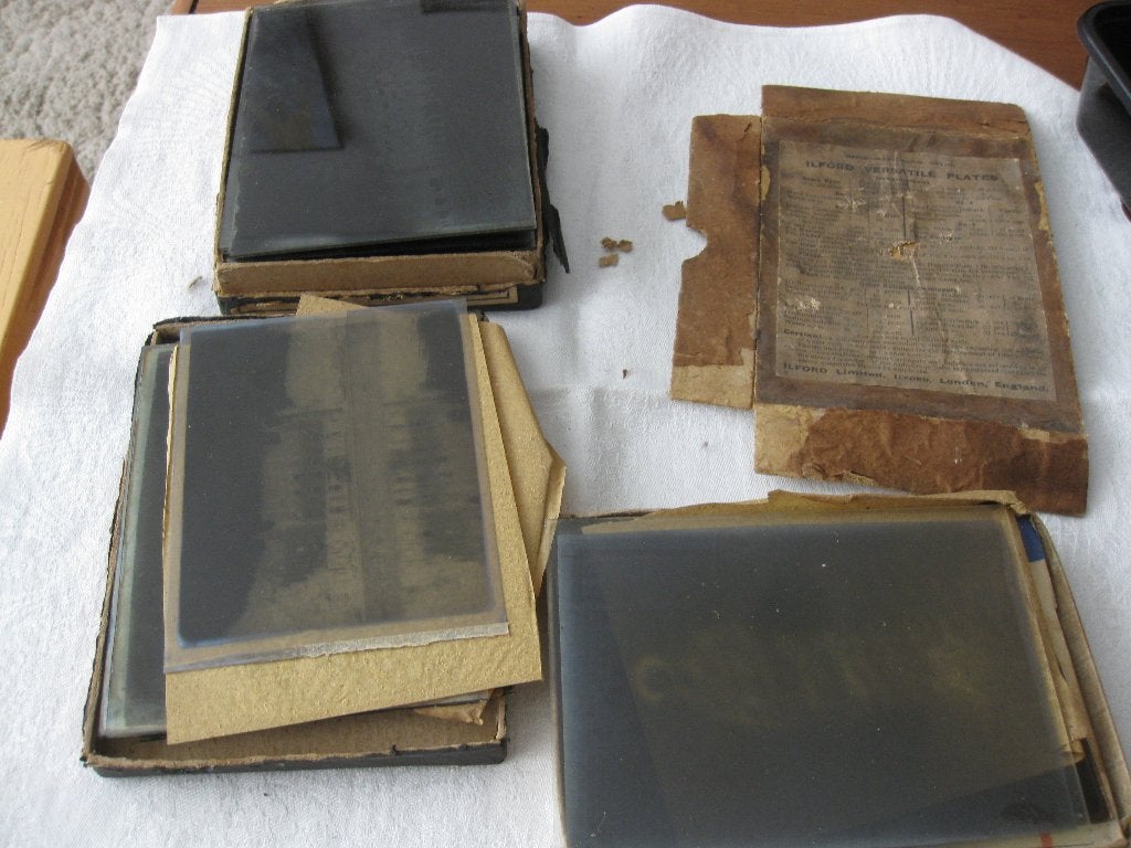 Aantal glasnegatieven., Antiek en Kunst, Ophalen of Verzenden