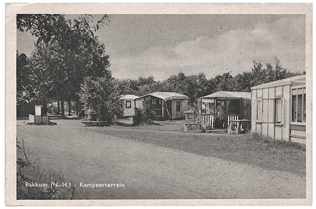 805114	Bakkum	NH 1956 Kampeerterrein	Gelopen met postzegel, Ophalen of Verzenden, 1940 tot 1960, Gelopen, Noord-Holland