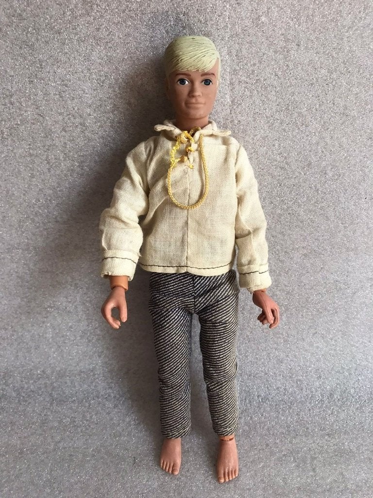 Vintage Pop Dan Danny Reid Loose Lone Ranger 20,5 cm 1975, Ophalen of Verzenden, Actiefiguur of Pop
