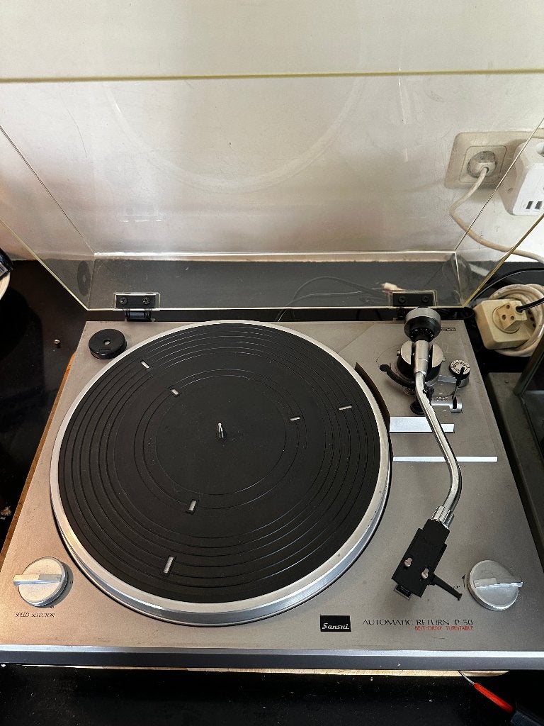 Prachtige Vintage Sansui P-50 Platenspeler (Automatic), Gebruikt, Automatisch, Platenspeler, Ophalen