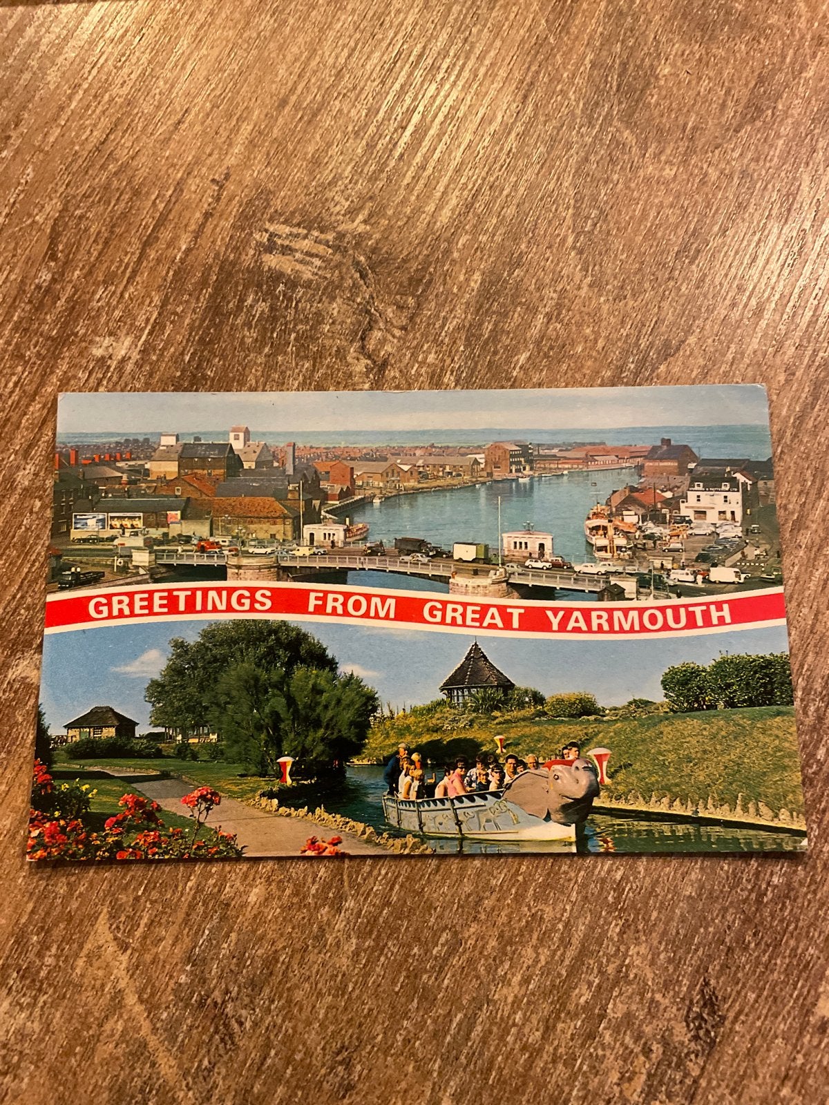Vintage Ansichtkaart Great Yarmouth 1981 met postzegels, Ophalen of Verzenden, 1980 tot heden, Gelopen, Engeland