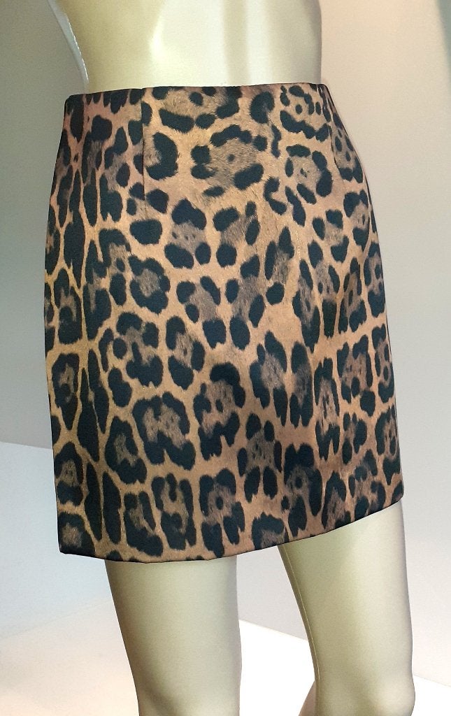 Rok luipaard satijn look H&M XS, Kleding | Dames, Bruin, Ophalen of Verzenden, Zo goed als nieuw, Maat 34 (XS) of kleiner
