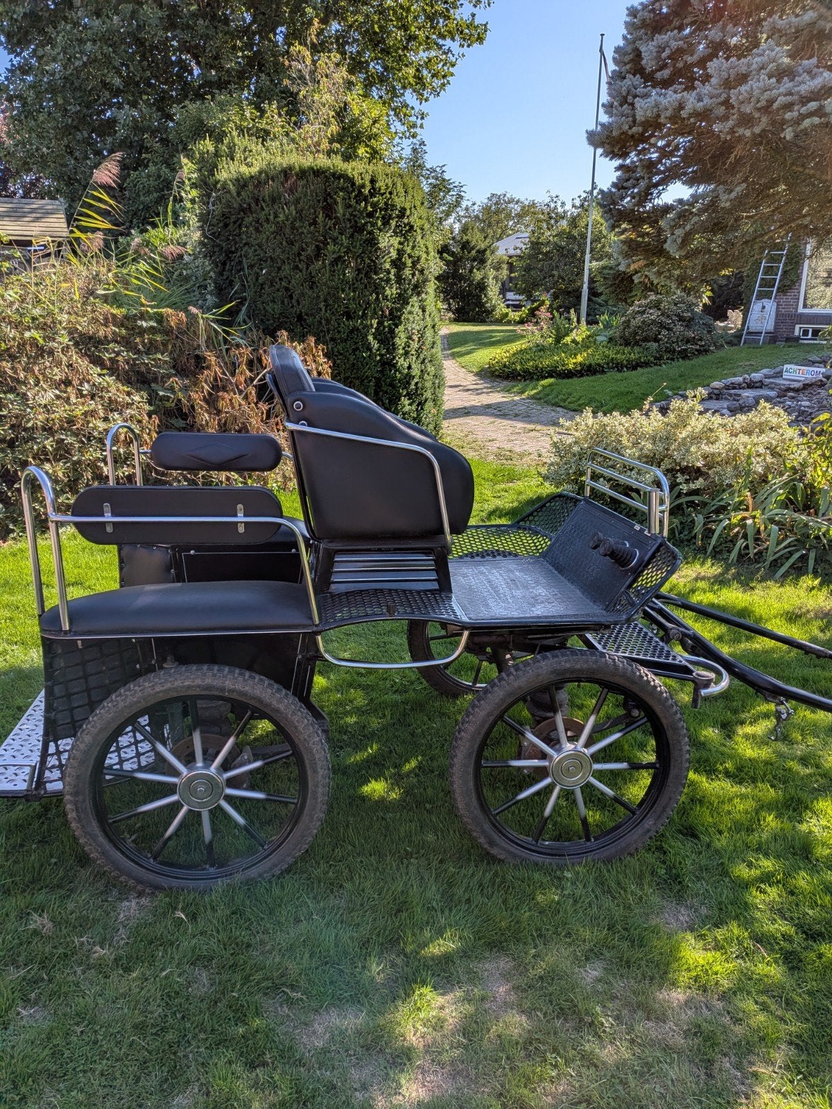 Menwagen – Geschikt voor Enkel- en Tweespan paard, Marathonwagen, Paard