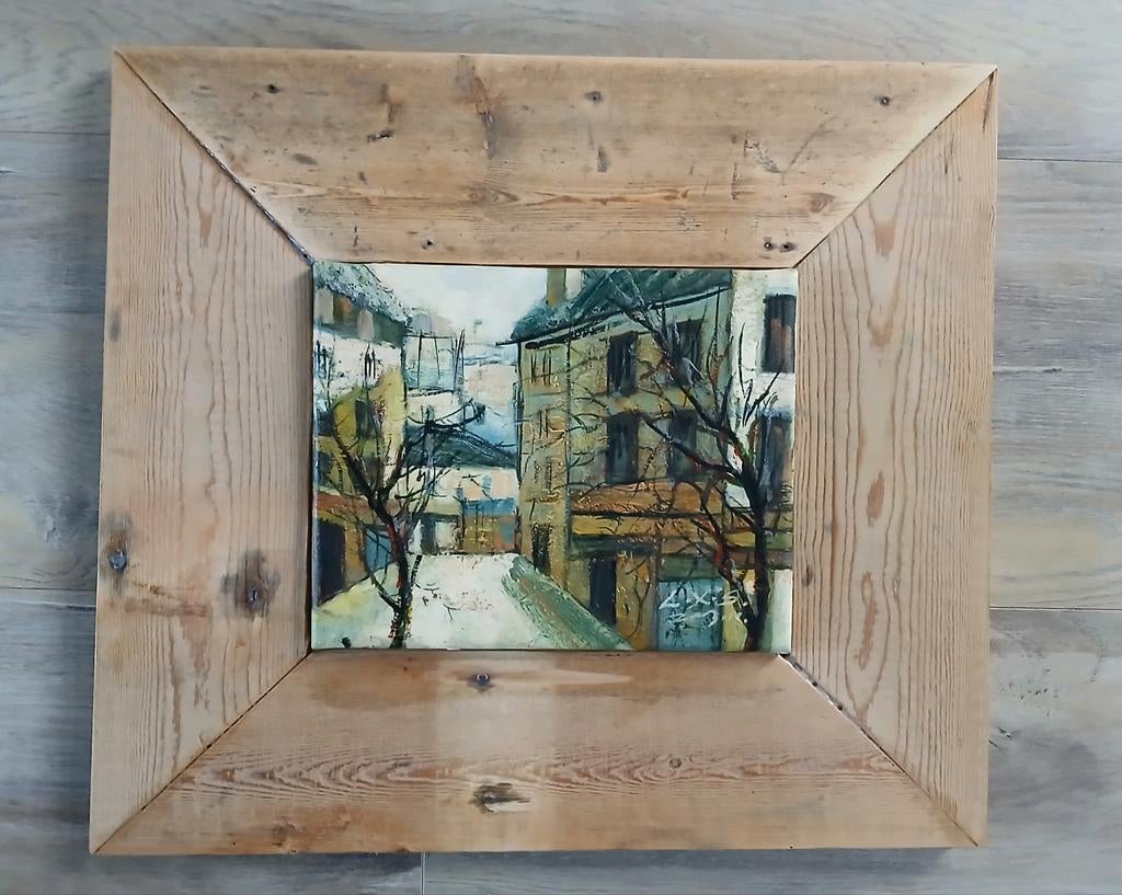Schilderij # City street, Minder dan 50 cm, Nieuw, Ophalen of Verzenden, Minder dan 100 cm