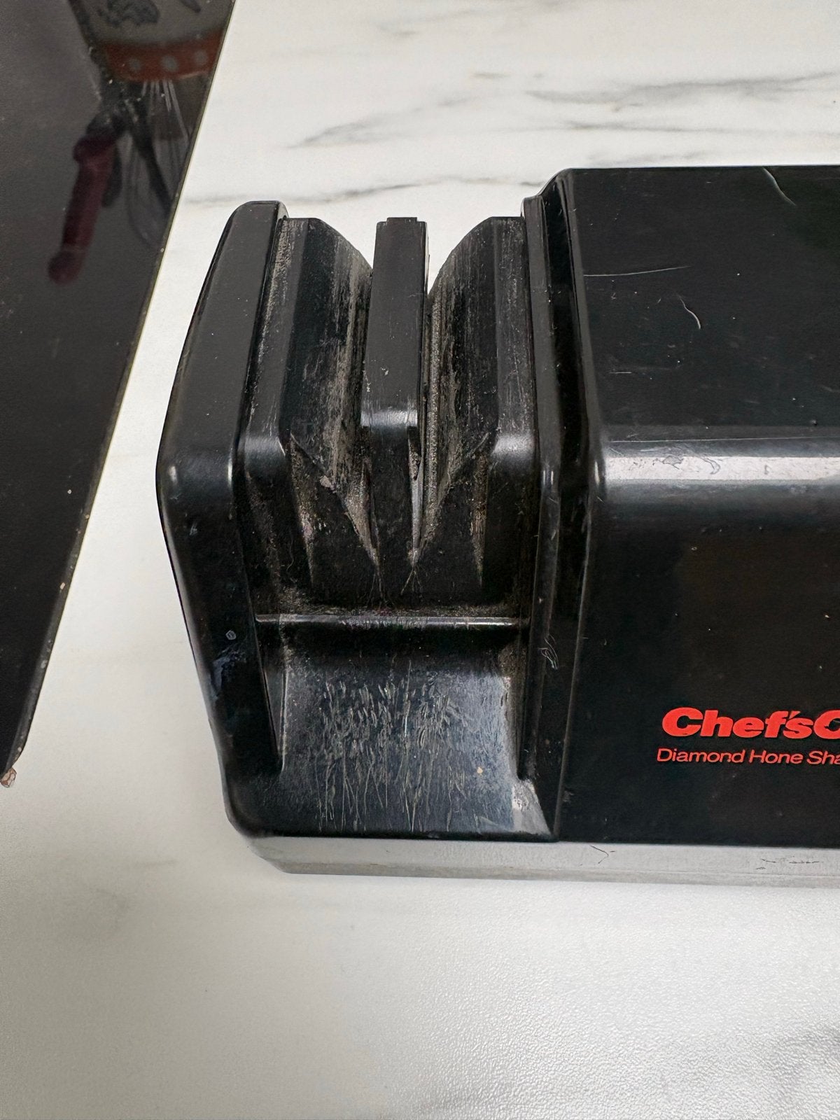 Messenslijper van Chefs Choice!, Kunststof, Ophalen of Verzenden, Zwart, Overige merken