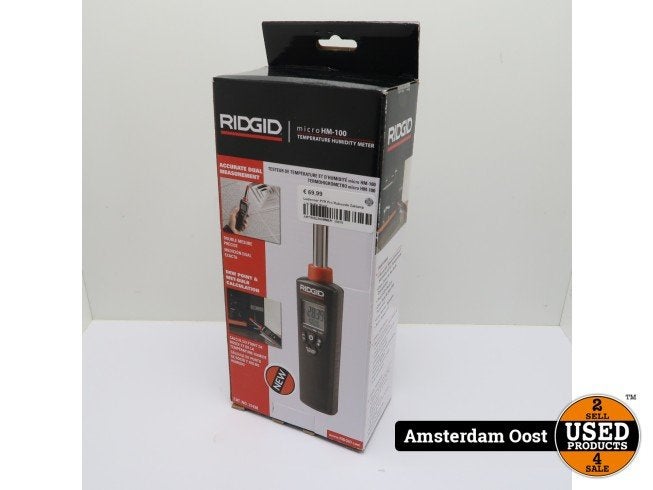 RIDGID Micro HM-100 temperatuur- en vochtigmeter | Nieuw !, Flex Ltd., Nieuw, https://flex.com/contact-us, Nobelstraat 10, 5807 GA Oostrum LB, Limburg, Nederland