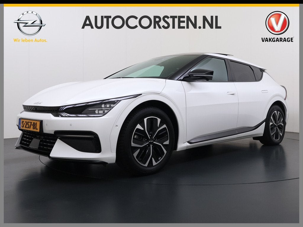 Kia Ev6 GT-Line 77.4kWh Warmtepomp Trekhaak Panoramadak Head, Auto's, Kia, Automaat, 228 pk, Gebruikt, Zwart