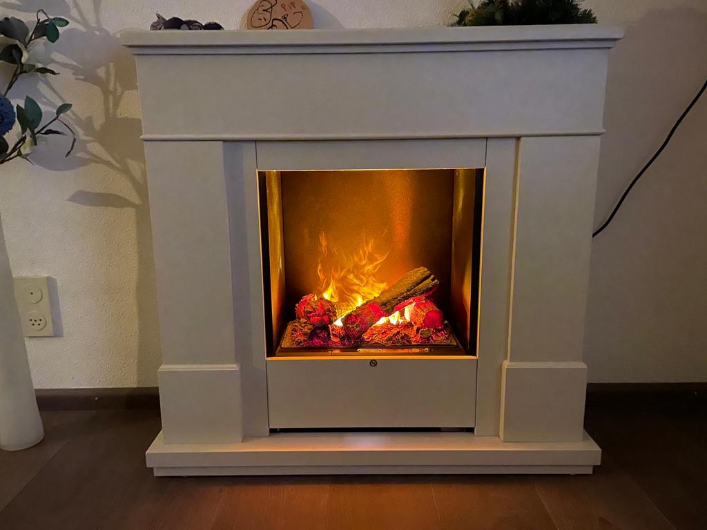 Elektrische haard Dimplex Moorefield MFD20, Ophalen of Verzenden, Zo goed als nieuw, Vrijstaande haard, Elektrische haard