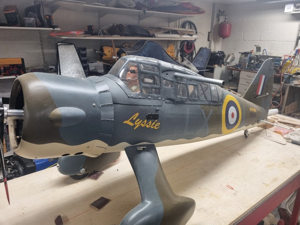 rc Lysander MKIII, Hobby en Vrije tijd, Ophalen, Zo goed als nieuw, Benzine