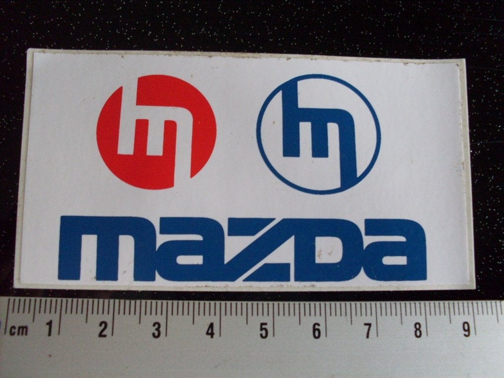sticker mazda oud logo, Verzenden, Zo goed als nieuw, Auto of Motor