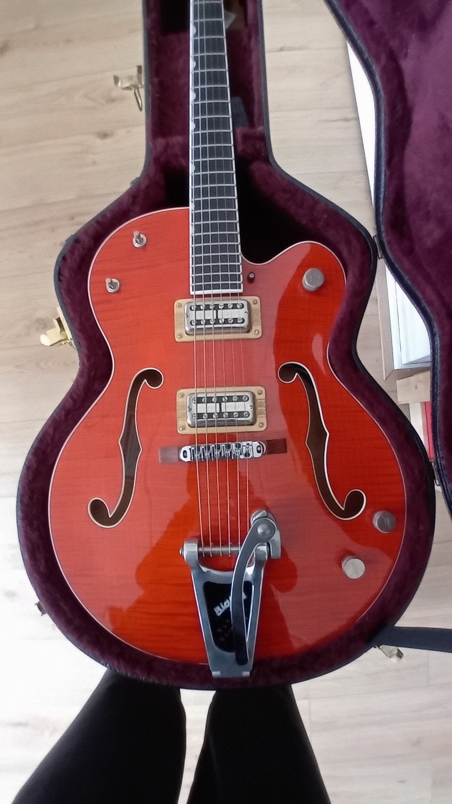 Gretsch G6120 Brian Setzer Nashville tiger flame., Muziek en Instrumenten, Snaarinstrumenten | Gitaren | Elektrisch, Ophalen of Verzenden