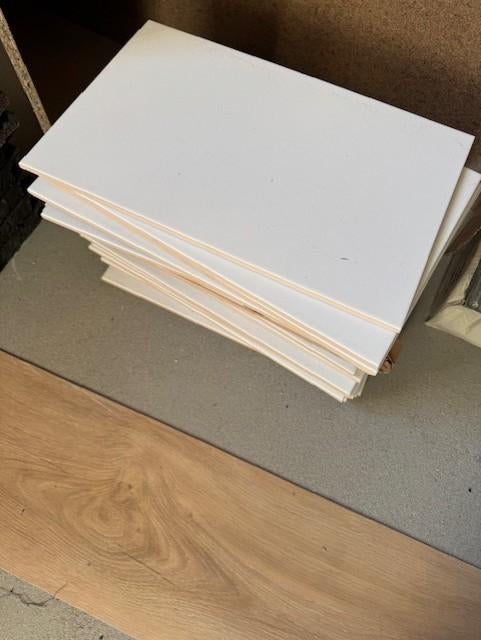Badkamer tegels Wit, Ophalen, Nieuw, 20 tot 40 cm, Minder dan 5 m²