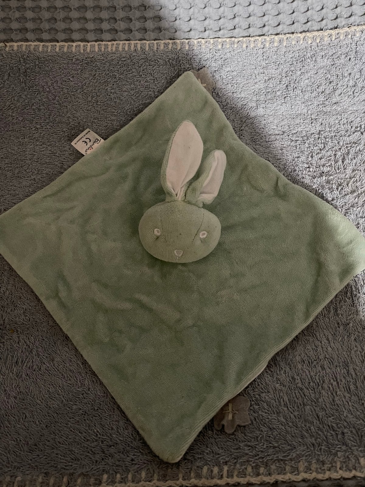 Bambino Konijn Knuffeldoekje - Zacht en Groen, Ophalen of Verzenden, Nieuw, Overige typen