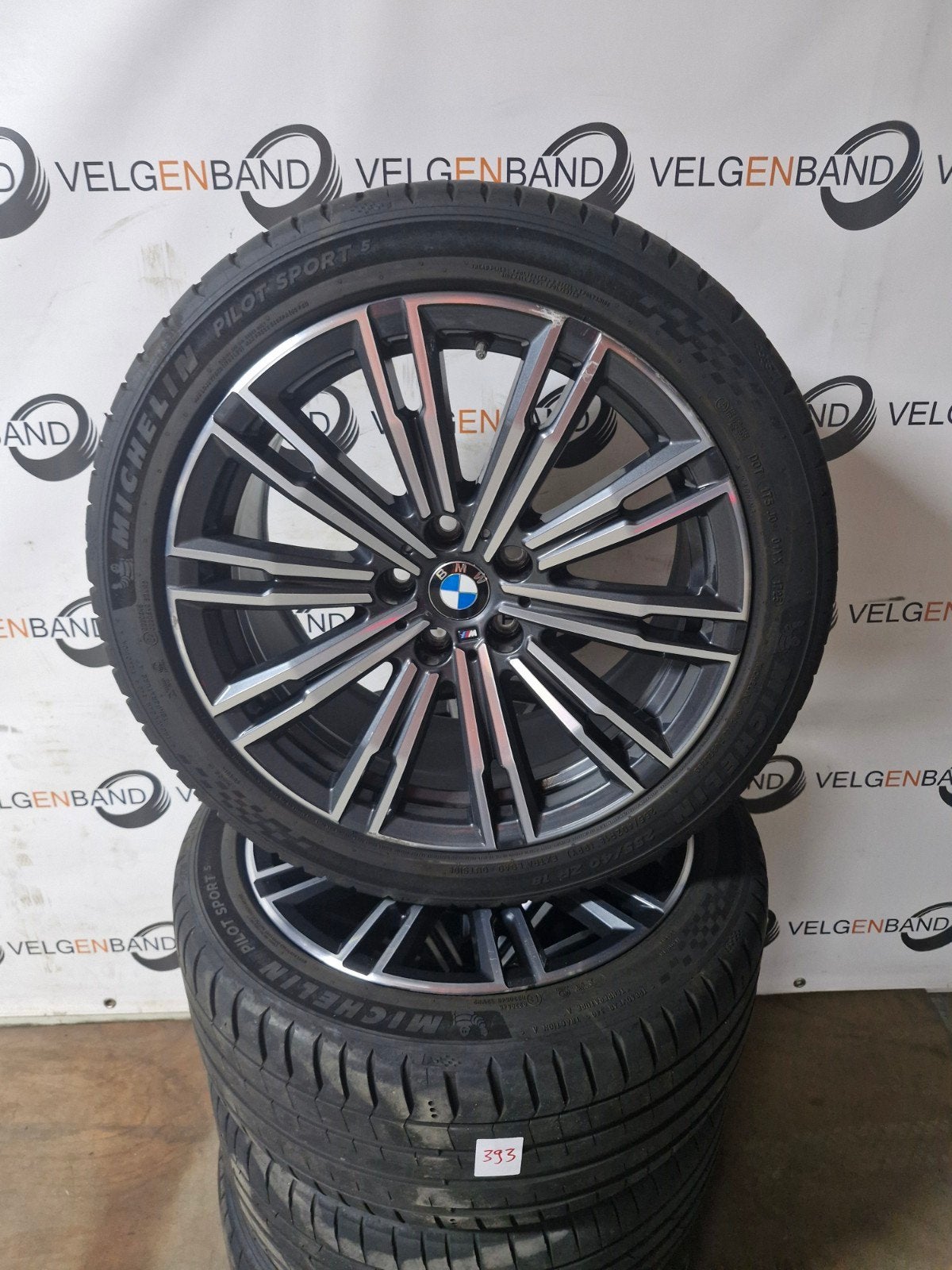 Zomerset Bmw 3 serie G20 G21 breedset 5x112 255 40 225 45 18, 18 inch, Gebruikt, ., Banden en Velgen
