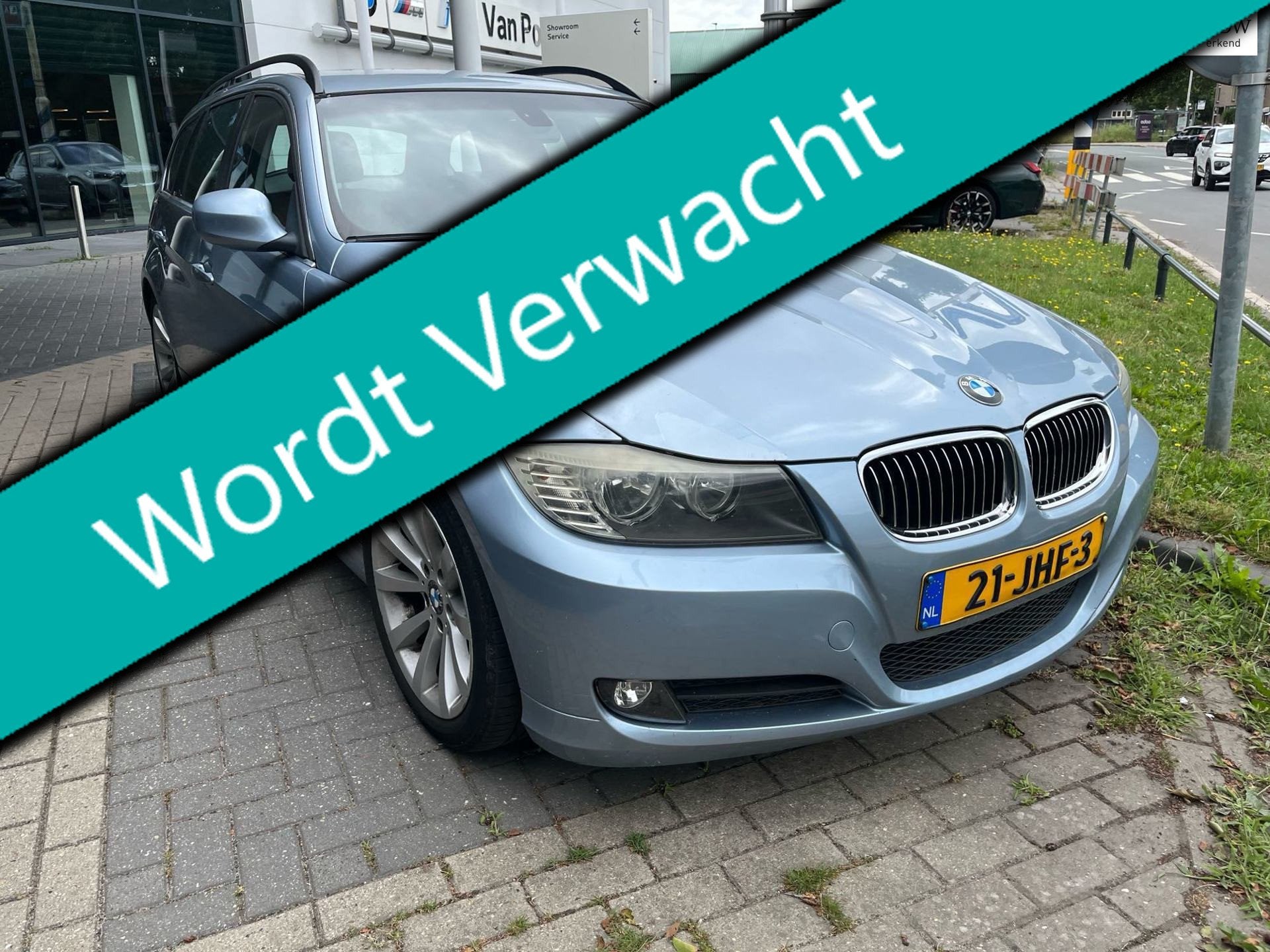 BMW 3-serie Touring 320i 170pk 1e eig. Clima Cruise Leder Na, Auto's, Achterwielaandrijving, 4 cilinders, Blauw, Handgeschakeld