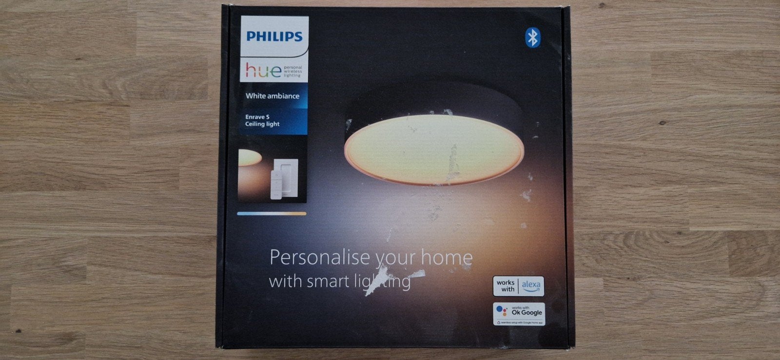 Philips Hue Enrave Plafondlamp - Wit Ambiance, Huis en Inrichting, Kunststof, Modern, LED, Ophalen of Verzenden