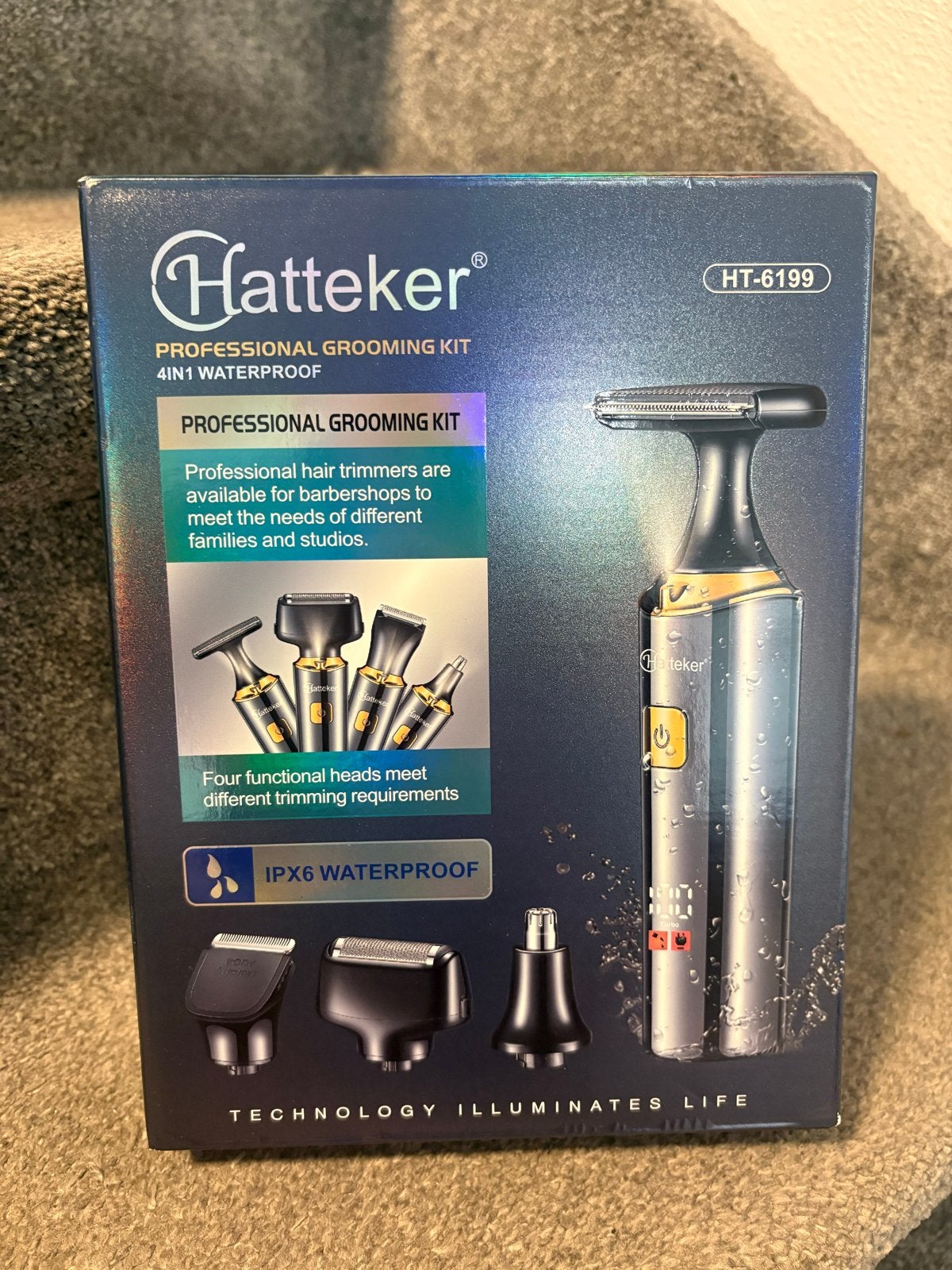 Hatteker Professionele Grooming Kit 4-in-1 Waterdicht HT-619, Ophalen of Verzenden, Nieuw