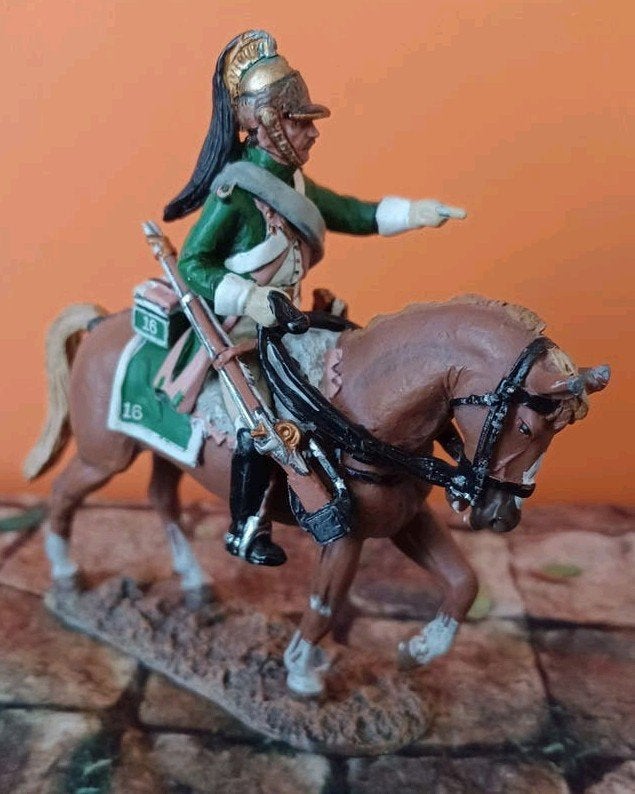 del prado napoliontische ruiter  van metaal., Ophalen of Verzenden