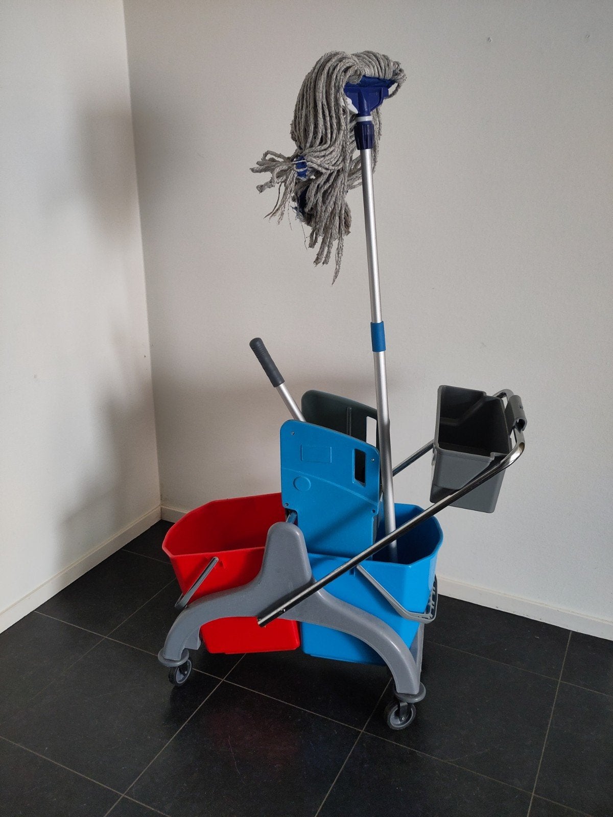 Professionele Dweilkar met Mop en Emmer, Ophalen, Dweilemmer, -bak, of -wagen