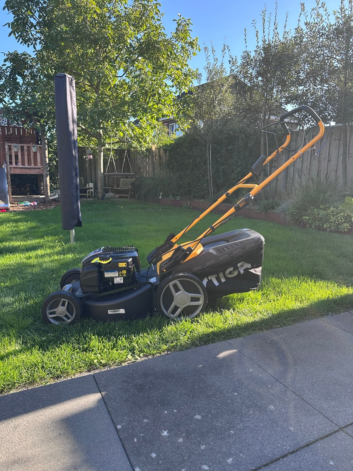 Stiga Combi 48 SEQ B MS Benzine Grasmaaier (Nieuw), Ophalen, Cirkelmaaier, Nieuw, Mulchfunctie