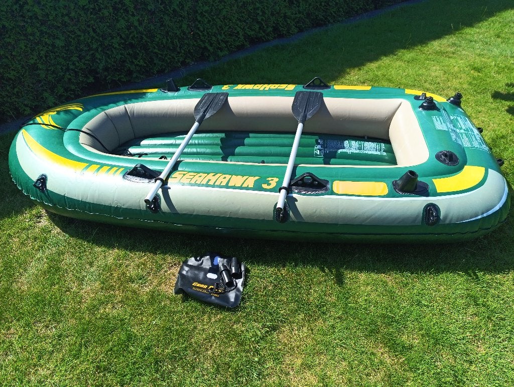 Opblaas boot seahawk 3 lekvrij met paddels, Ophalen of Verzenden, Zo goed als nieuw