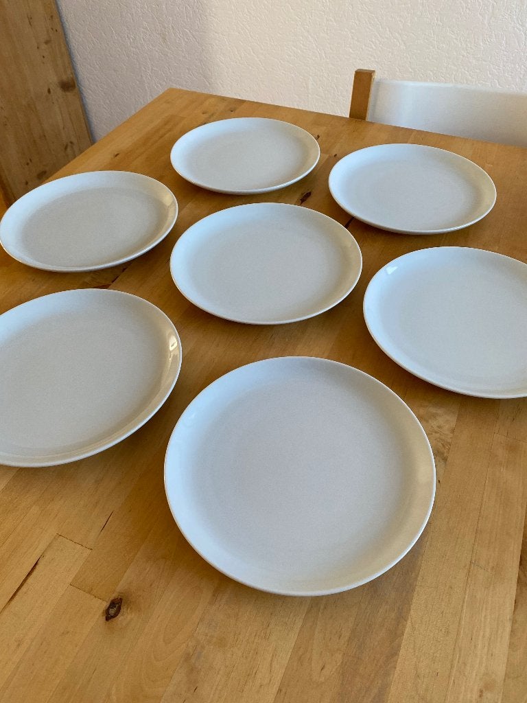 7 Villeroy & Boch porceleinen Vivo Borden wit 21 cm Zgan!, Huis en Inrichting, Vivo, Ophalen of Verzenden, Zo goed als nieuw, Bord(en)