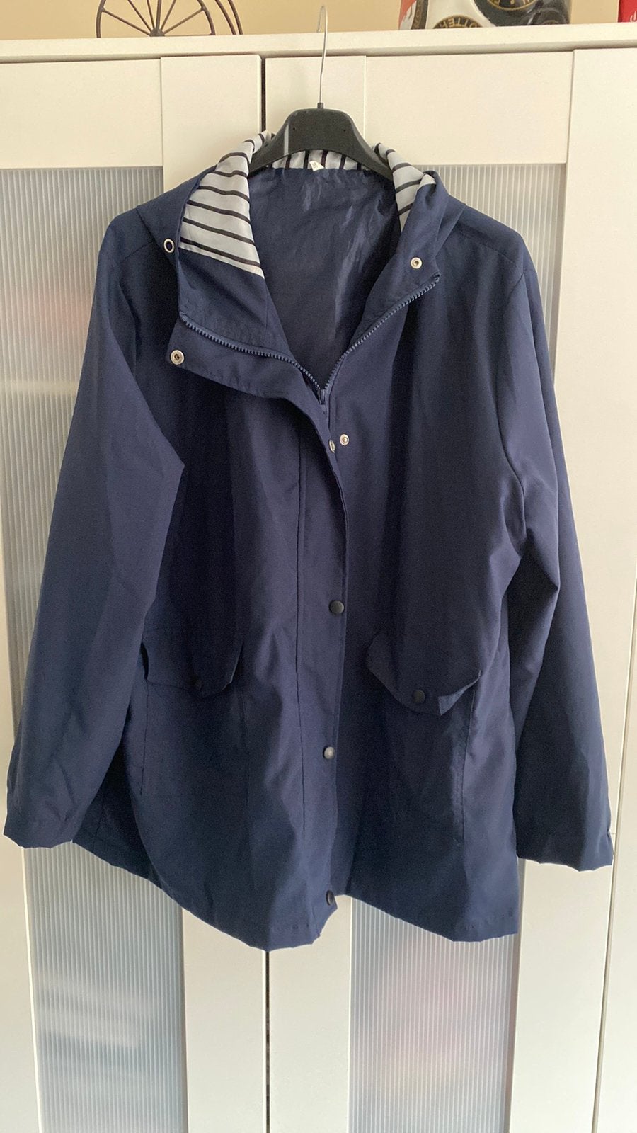 Donker blauw zomerjack, maat xXl., Kleding | Dames, Grote Maten, Ophalen of Verzenden, Zo goed als nieuw, Blauw, Jasje of Colbert