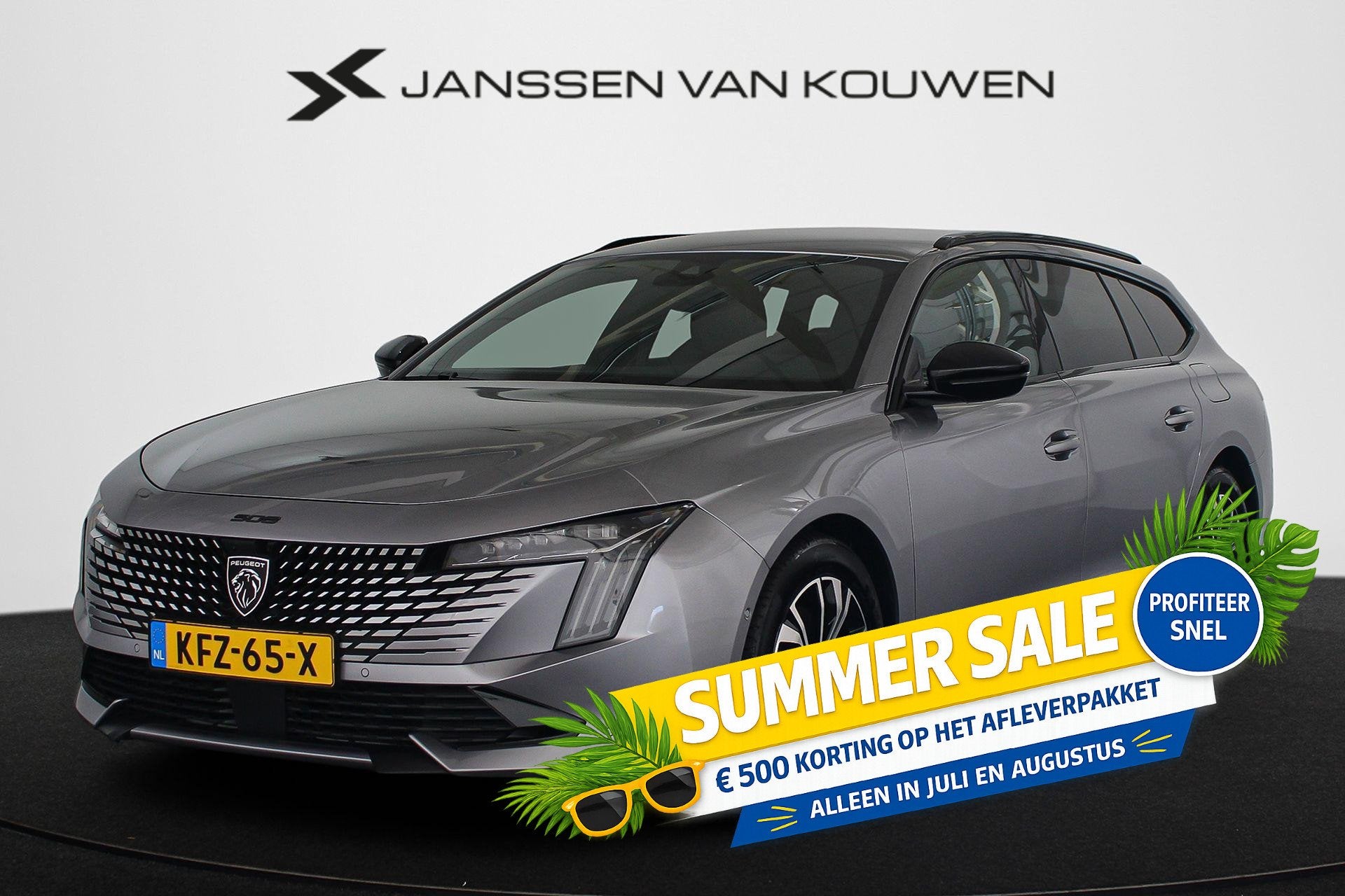 Peugeot 508 SW 1.6 HYbrid 225 Allure Stoelverwaring Elektris, Auto's, Peugeot, Gebruikt, 4 cilinders, Leder en Stof, Plug-in hybride