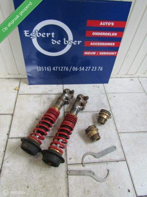 2 x verlaagde voorpoot schroefset golf corrado ibiza caddy, Gebruikt, Volkswagen, Ophalen of Verzenden, Volkswagen