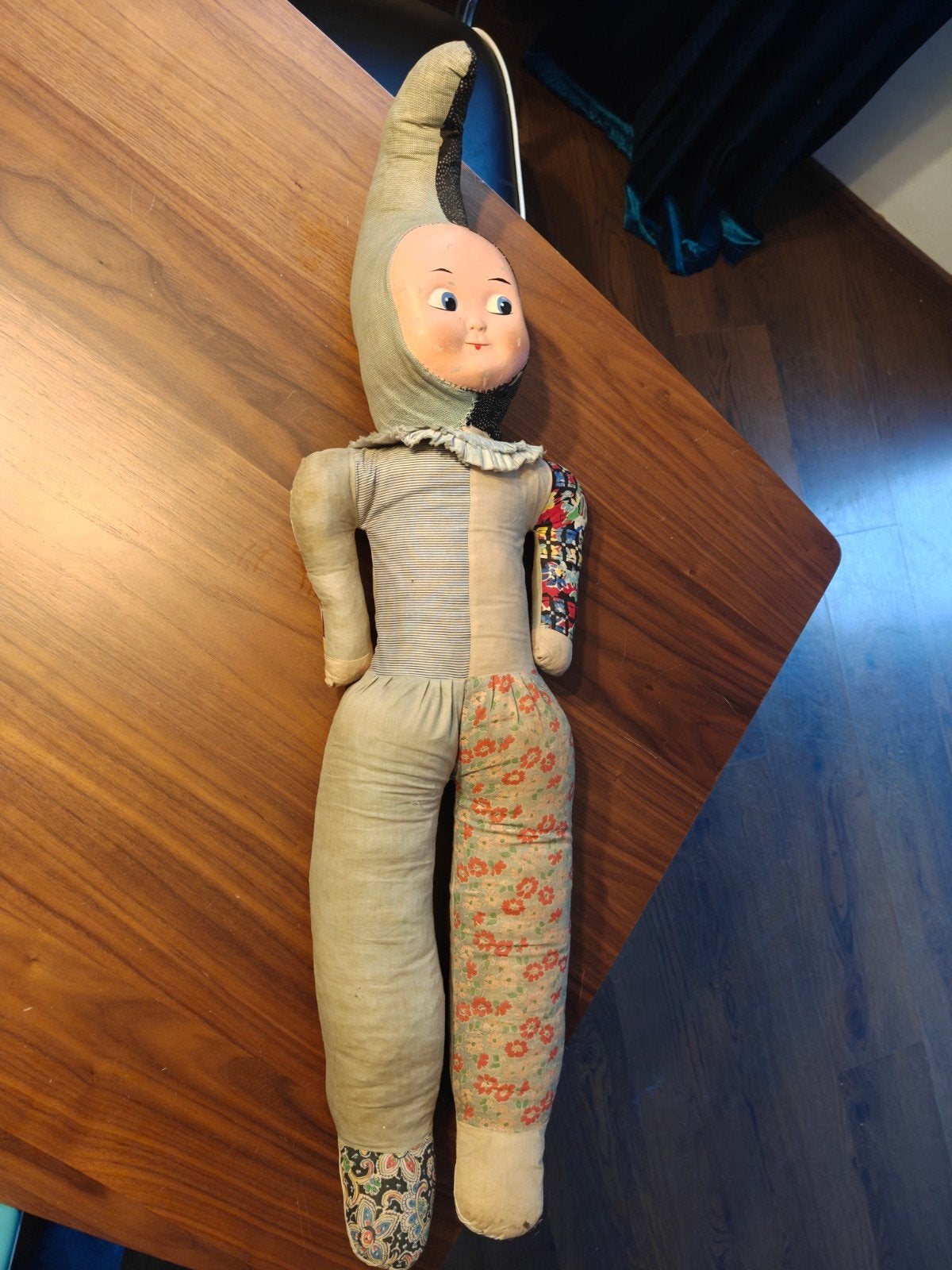 Antieke clown jester pop jaren '40, Ophalen of Verzenden