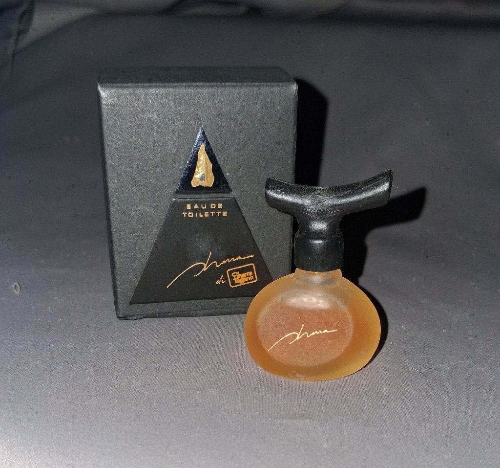 Parfum miniatuur - Sharra + doosje, Ophalen of Verzenden, Zo goed als nieuw, Miniatuur, Gevuld